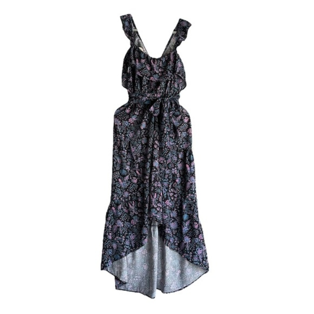 Goodthreads Women Floral High-Low Ruffle Dress – Size L